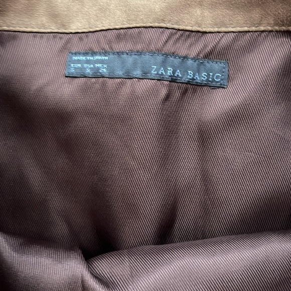 Zara brown mini skirt with pockets s - Picture 2 of 4